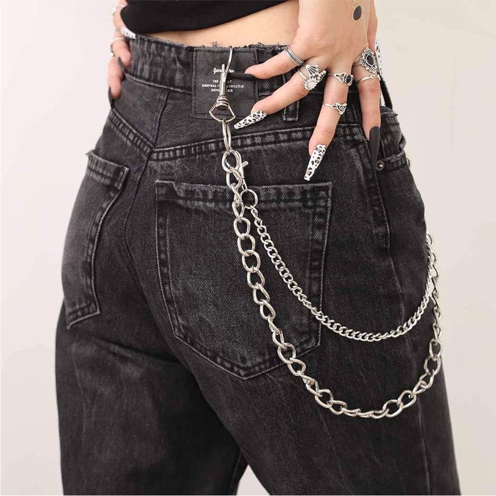 Skull pants chain, women’s